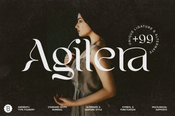 Agilera: An Elegant Serif Font for Art Nouveau Branding