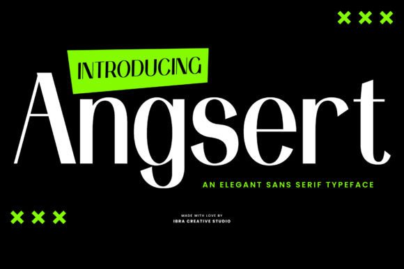 Angsert: The Modern Typeface for Elevating Handmade Brands