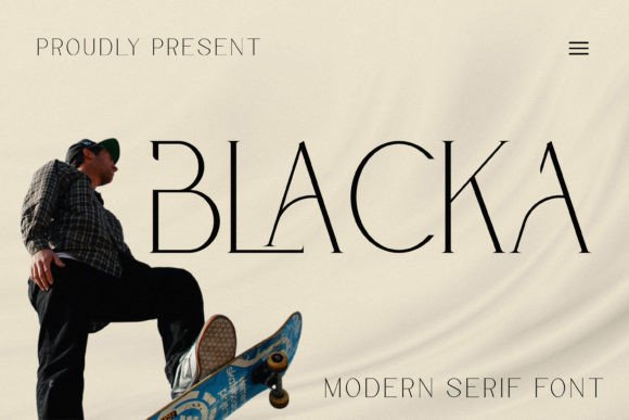 Blacka Serif Font: Elevate Your Handmade Brand Identity