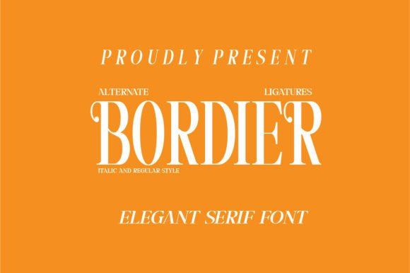 Bordier: A Premium Serif Typeface for Modern Web Design
