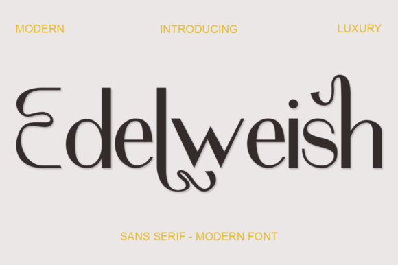Edelweish: The Elegant Serif Typeface for Modern Editorial Design