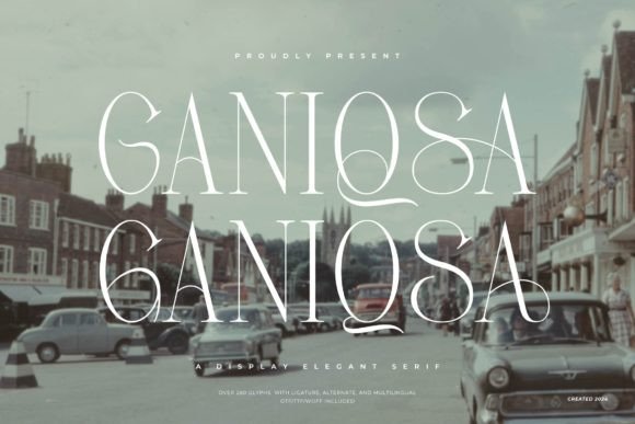 Ganiqsa: The Elegant Serif Font for Sophisticated Brand Identity