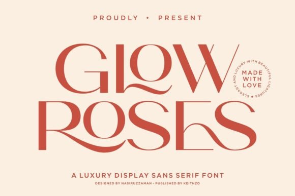 Glow Roses: A Premium Sans Serif Font for Polished Brand Identity