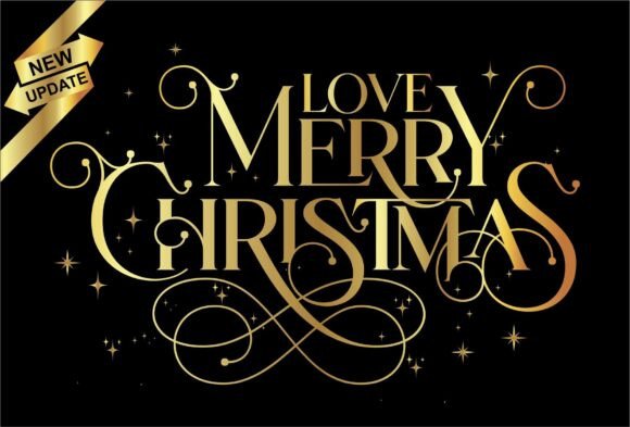 Love Merry Christmas: A Festive Serif Typeface for Digital Brands
