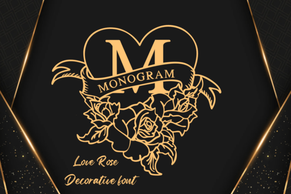 Love Rose Monogram Typeface: A Romantic Display Font Review