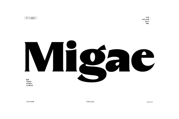 Migae: The Elegant Serif Font for Scroll-Stopping Visuals