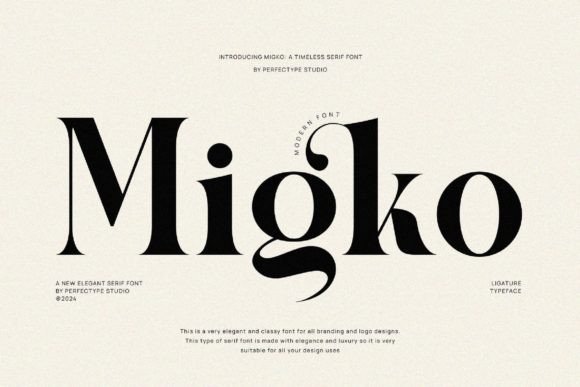 Migko: The Elegant Serif Font for Polished Digital Brands