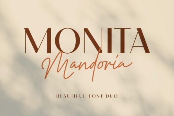 Monita Mandoria: A Premium Serif and Signature Typeface for Elegant Branding