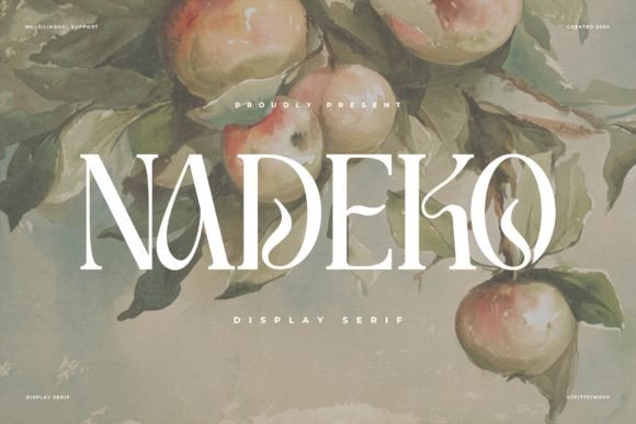 Nadeko Typeface: Elevating Digital Brand Identity with Elegant Serif Design