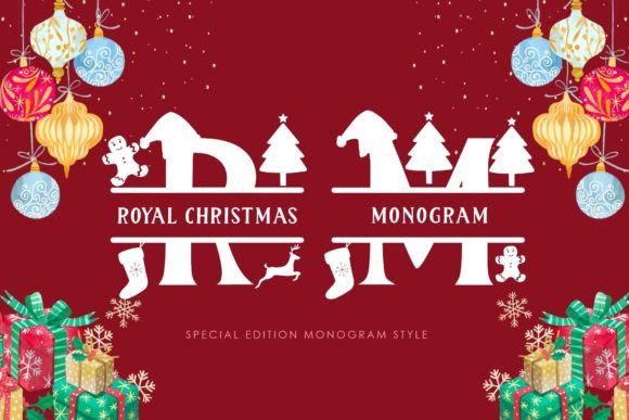 Royal Christmas Monogram: A Premium Display Typeface for Holiday Branding