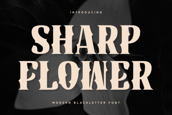 Sharp Flower Typeface: Elevating Campaign Visuals With Gothic Elegance