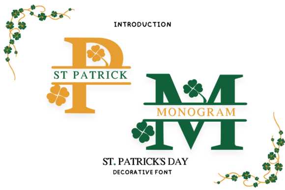 St Patrick Monogram: A Handwritten Typeface for Handmade Brands