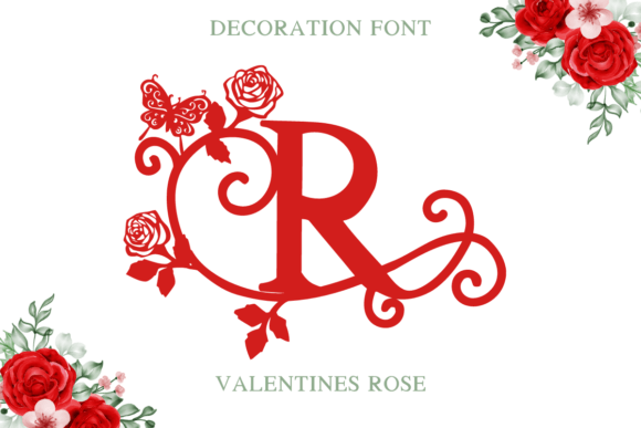 Valentines Rose: A Romantic Decorative Typeface for Editorial Design